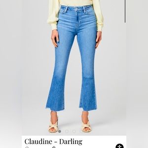 NWOT PAIGE Claudine Crop Flare Denim